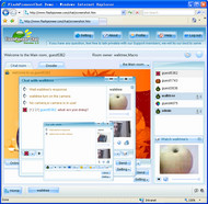 FlashPioneer Web Conferencing Chat screenshot